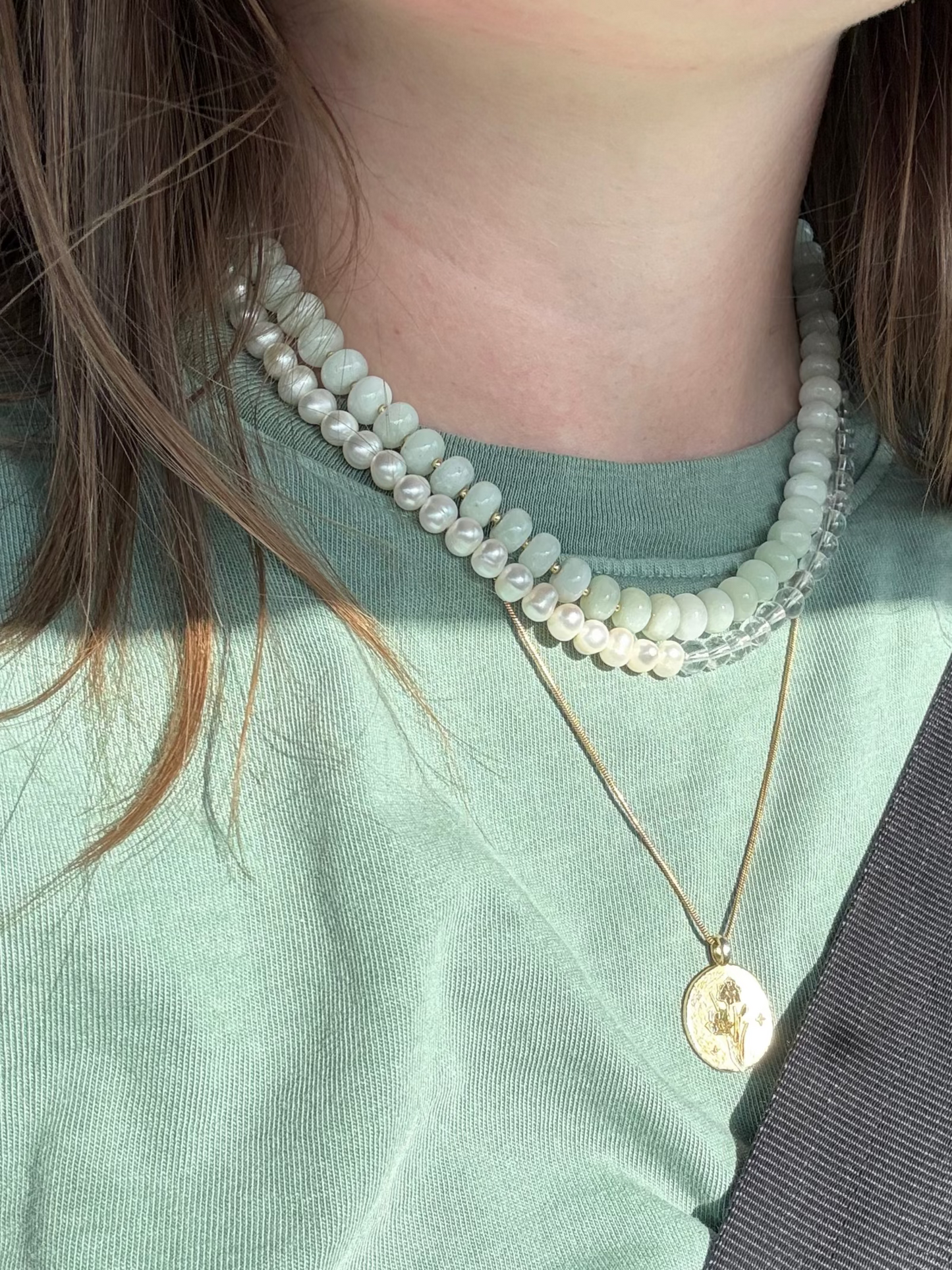 Quartz & Pearl Necklace