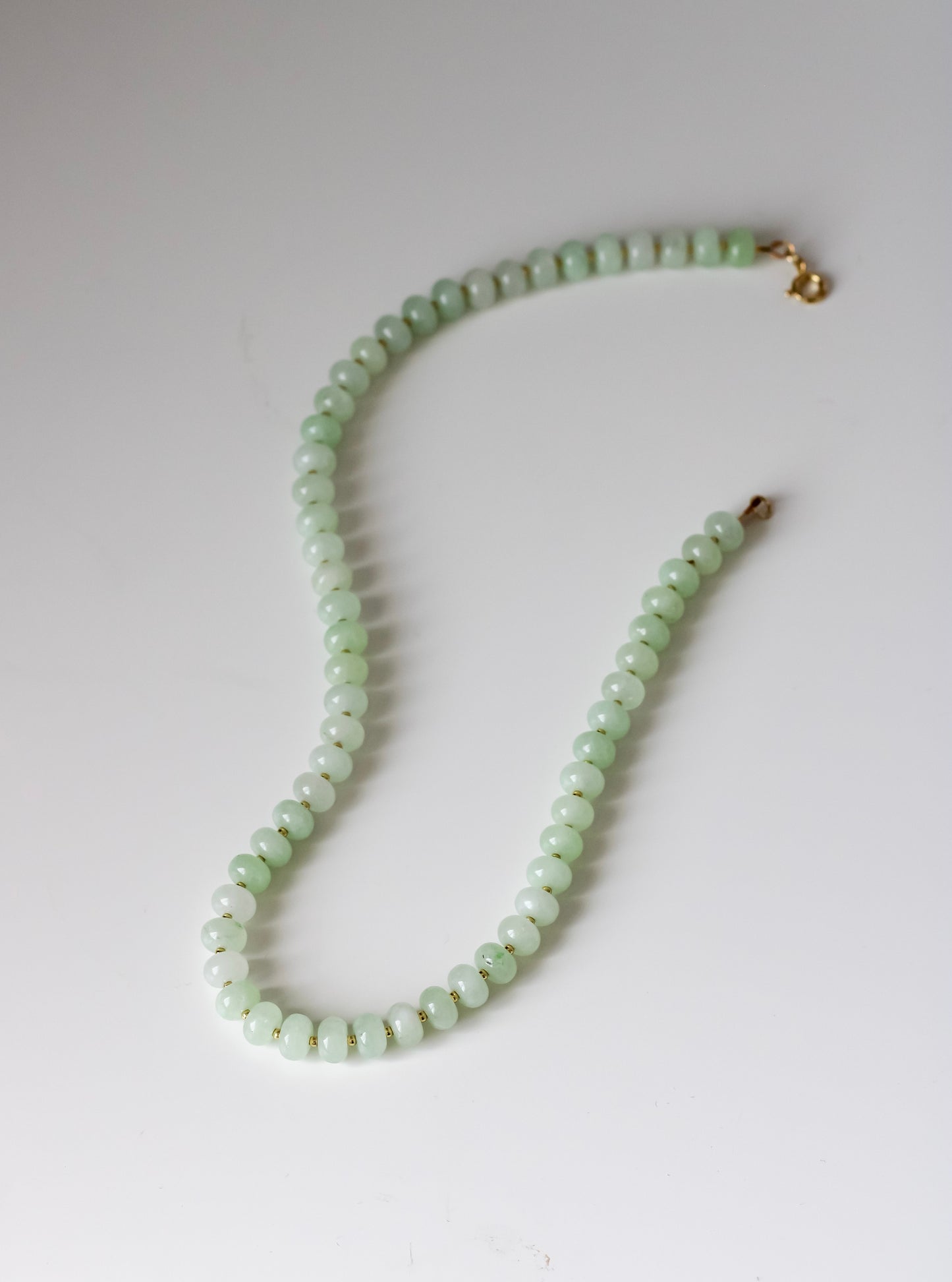 Light Green Jade Gemstone Necklace