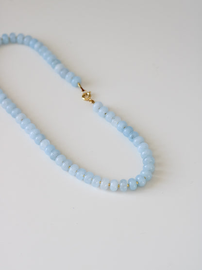 Baby Blue Jade Gemstone Necklace
