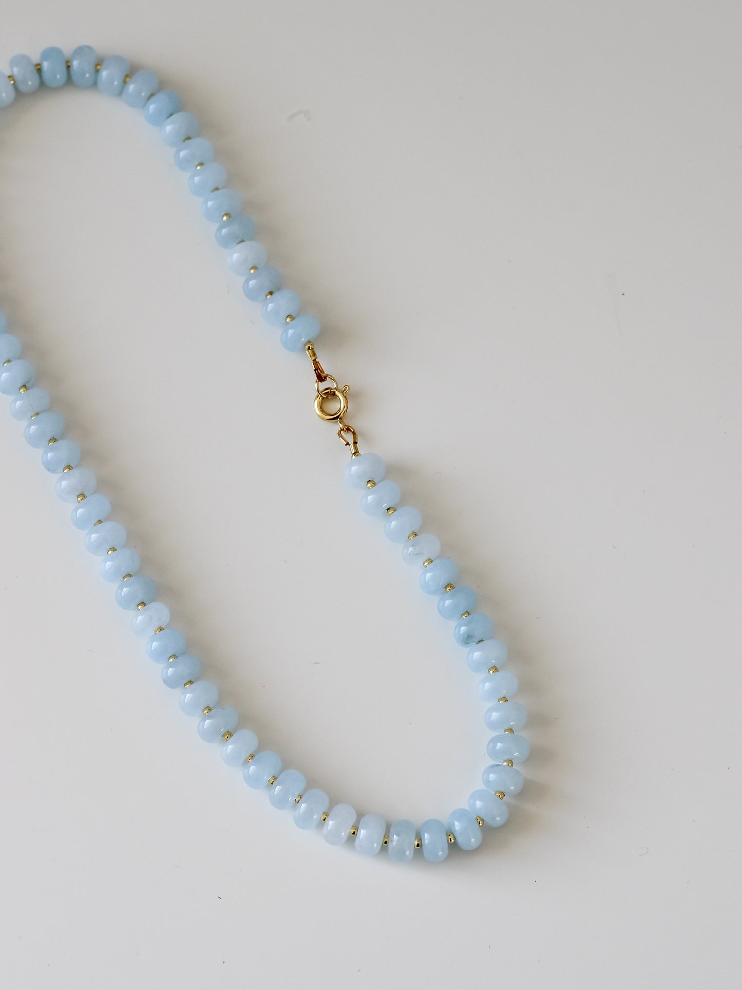Baby Blue Jade Gemstone Necklace