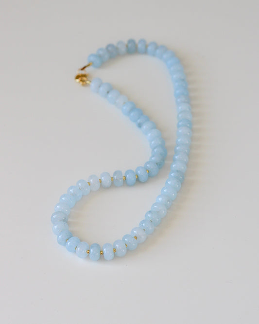 Baby Blue Jade Gemstone Necklace