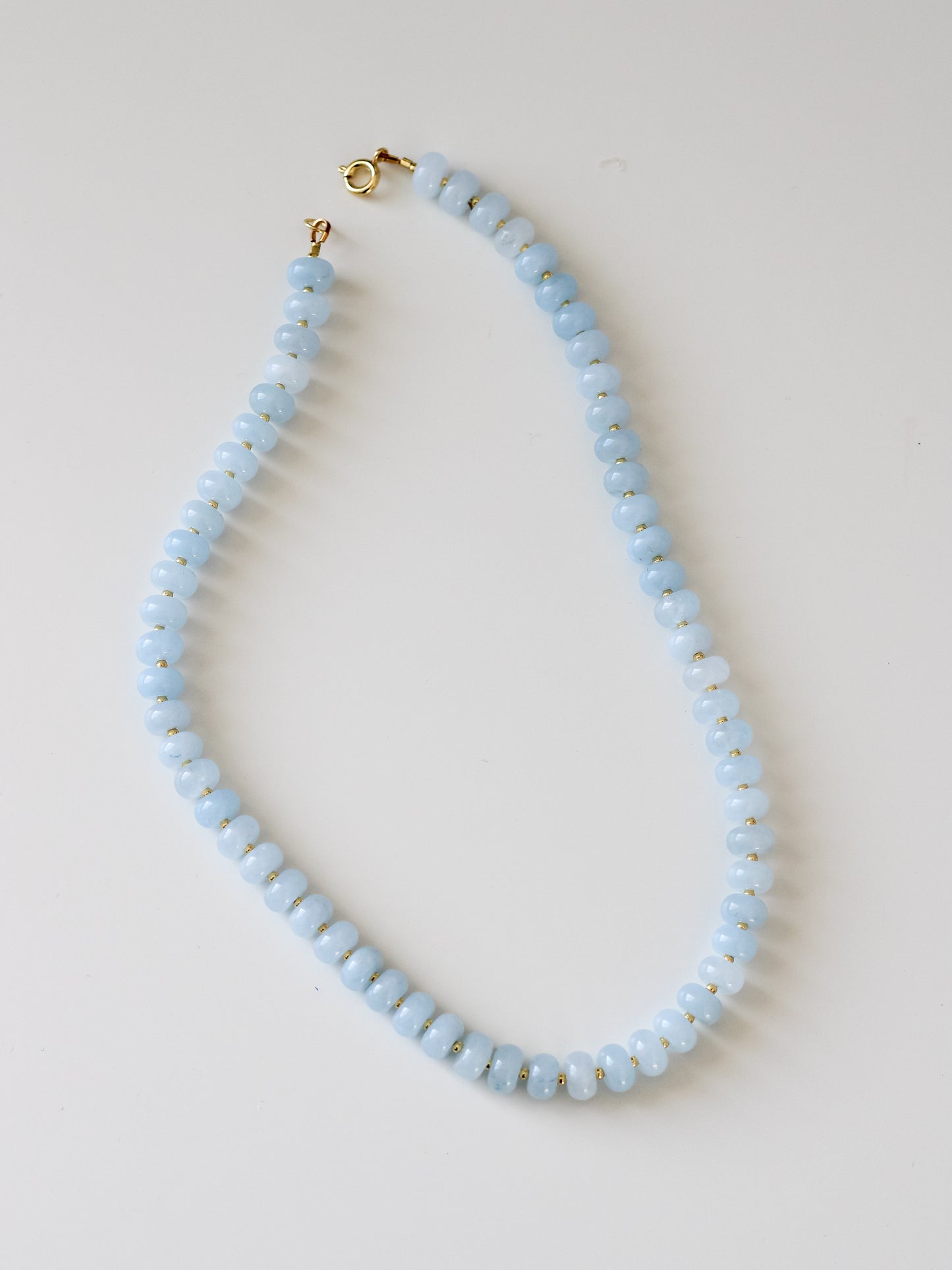 Baby Blue Jade Gemstone Necklace