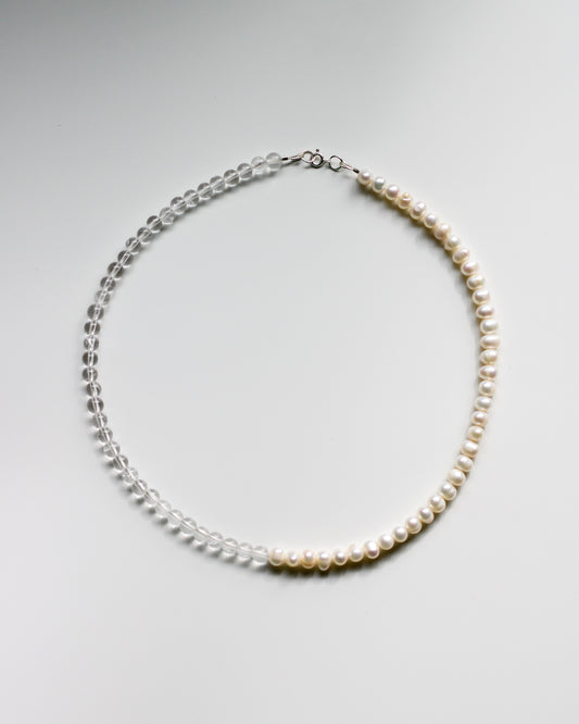 Quartz & Pearl Necklace