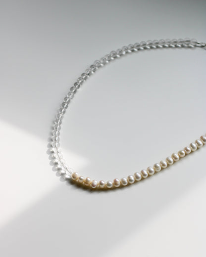 Quartz & Pearl Necklace
