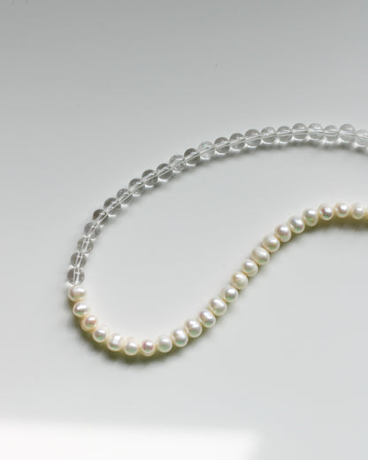 Quartz & Pearl Necklace