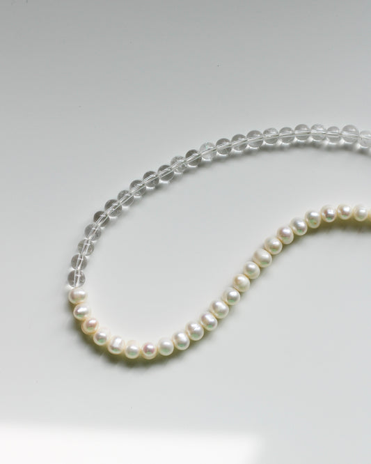 Quartz & Pearl Necklace