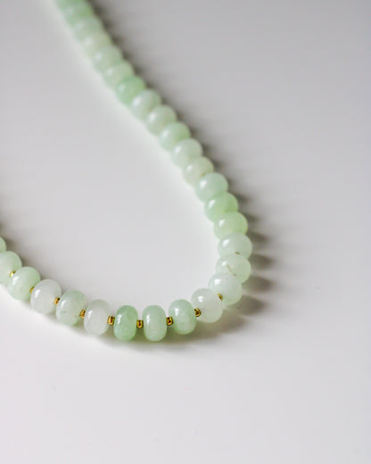 Light Green Jade Gemstone Necklace