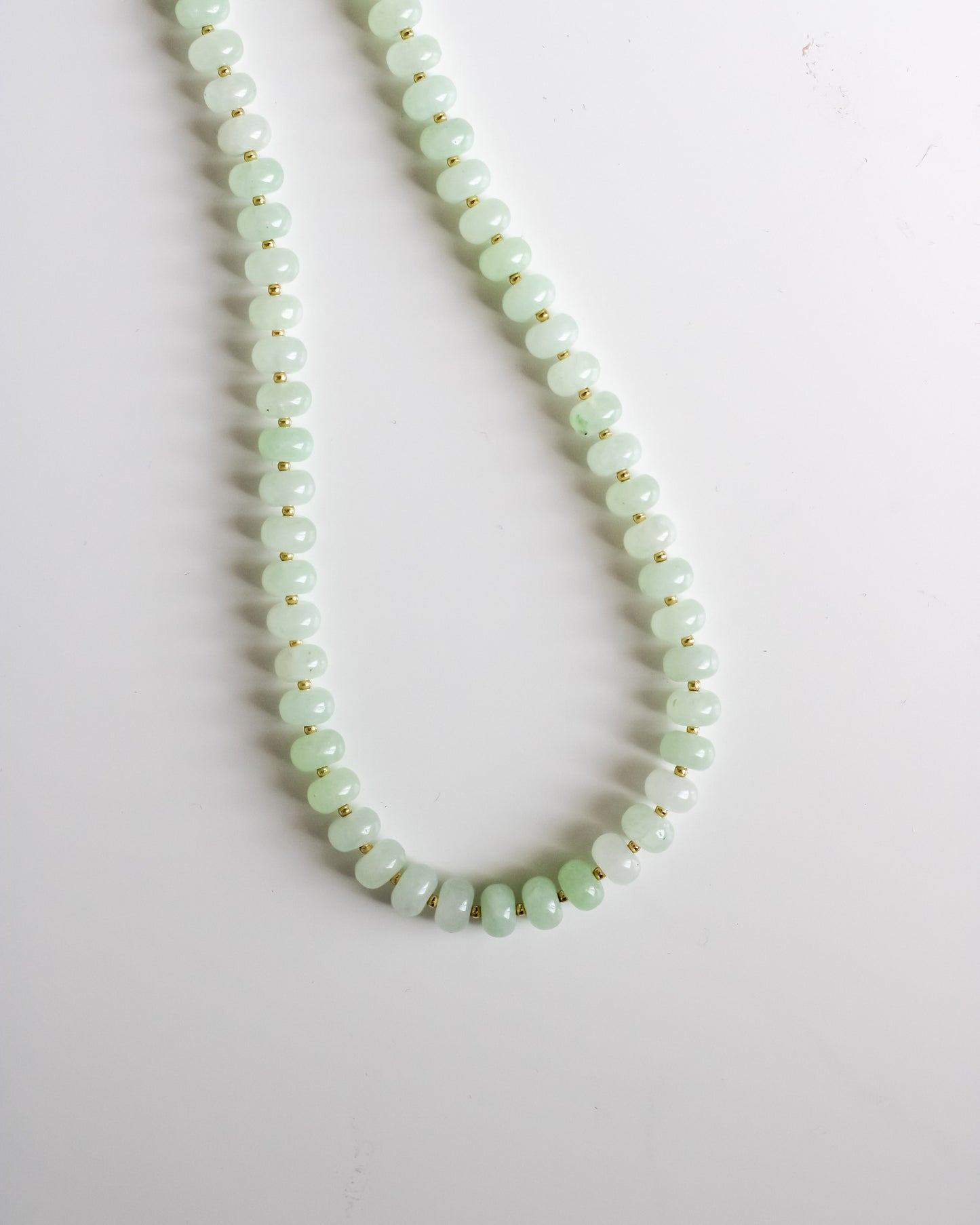 Light Green Jade Gemstone Necklace