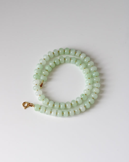 Light Green Jade Gemstone Necklace