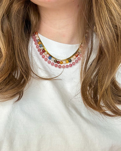 Strawberry Quartz Necklace